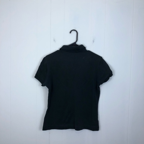 Lacoste Short Sleeve Two-Button Classic Fit Pique Polo Black Sz XL - Picture 5 of 8